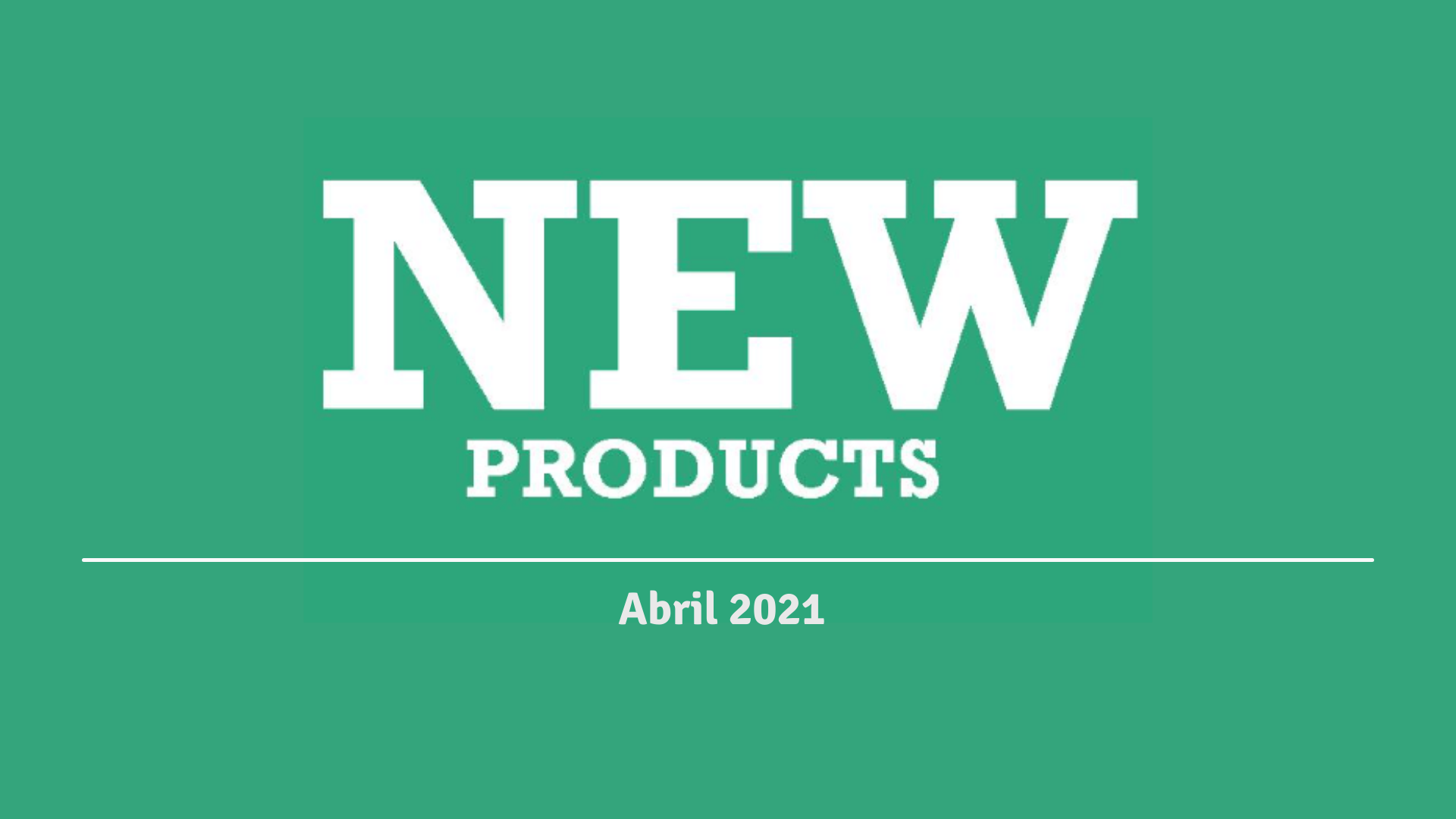 Últimos productos disponibles-Abril 2021